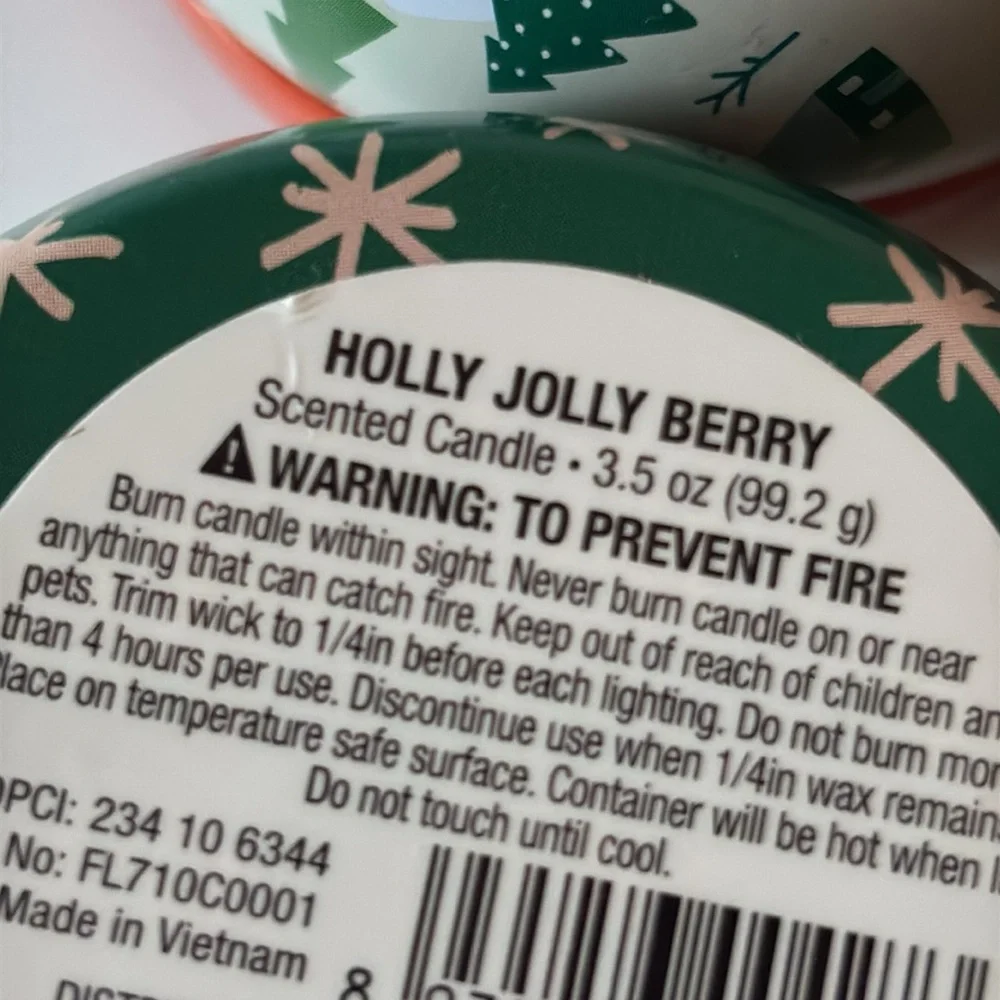 Target Holiday Scented Rounded Tin Holiday Candle Bundle of 4